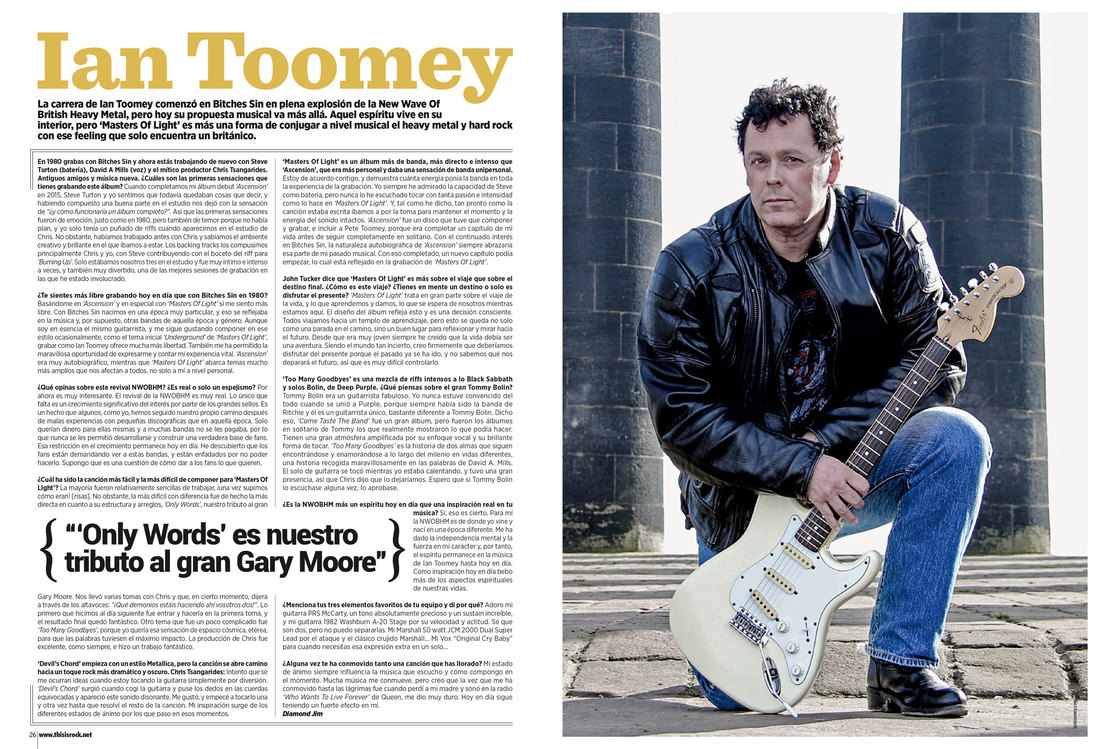 Ian Toomey - This is Rock magazine feature